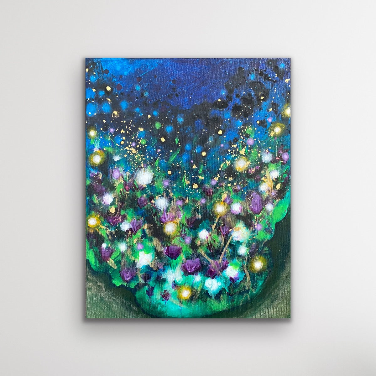 "Enchanted Moonlit Garden" Fine Art Print on Paper